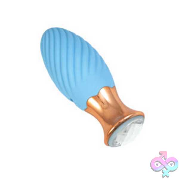 Discreet-Toys-Goddess-Diamond-Tulip-Massager-Blue-Nw3209 Goddess Diamond Tulip Massager - Blue - Image 1
