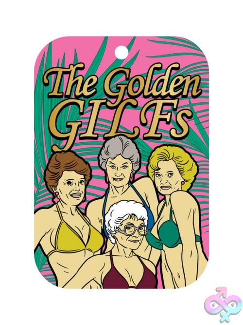 Golden Gilfs Air Freshener – Pink Rose Parody By Wood Rocket - Image 2