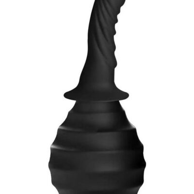 silicone anal douche Good Clean Fun Phallic by Icon Brands in black