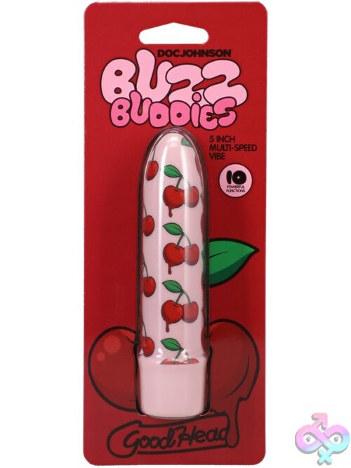 Goodhead Buzz Buddies 5 Inch Muti-Speed Vibe Cherries Light Pink - Image 2