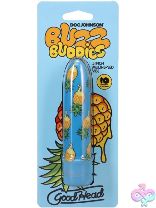 Goodhead Buzz Buddies 5 Inch Muti-Speed Vibe Pineapple Blue - Image 2