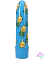 Blue pineapple bullet vibe by Doc Johnson — Goodhead Buzz Buddies 5-inch multi-speed vibrator