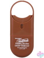 Chocolate deep throat spray travel size Goodhead Double Chocolate by Doc Johnson