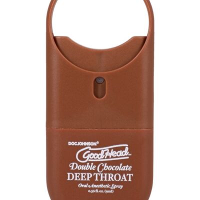 Chocolate deep throat spray travel size Goodhead Double Chocolate by Doc Johnson