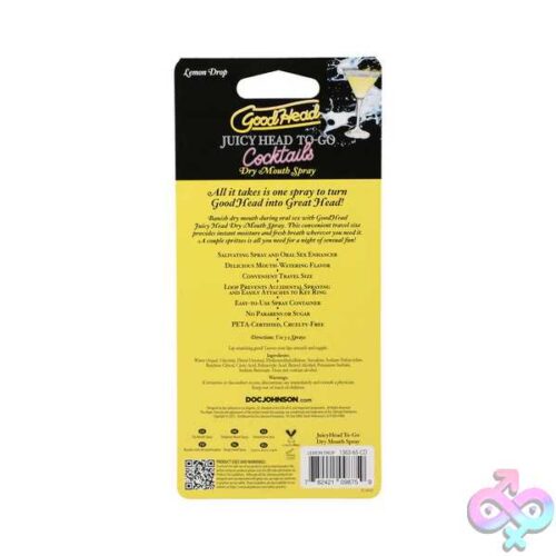 Goodhead Juicy Head Cocktails Dry Mouth Spray To-Go - Lemon Drop - Image 2