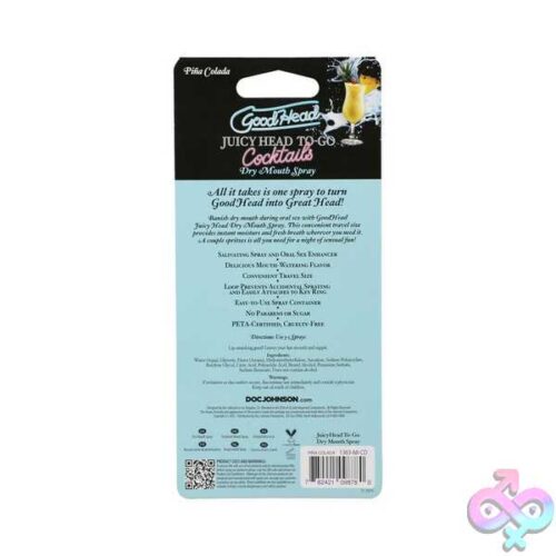 Goodhead Juicy Head Cocktails Dry Mouth Spray To-Go - Pina Colada - Image 2