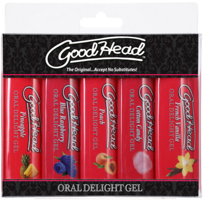 GoodHead Oral Delight Gel 5 Pack 1 oz by Doc Johnson flavored oral sex gel