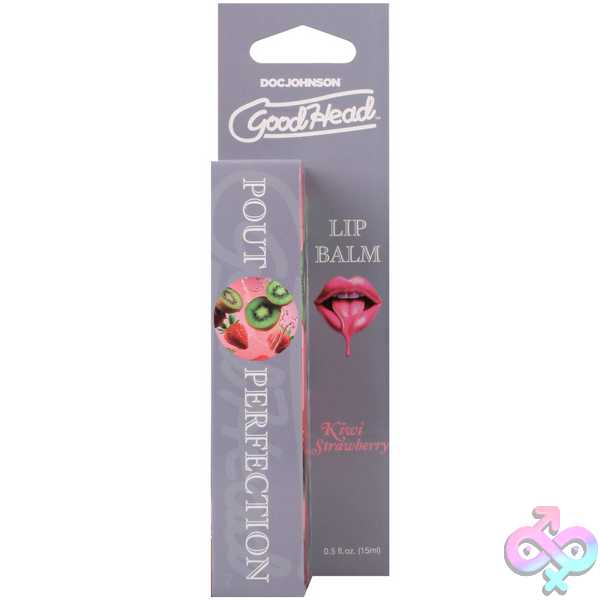 Discreet-Toys-Goodhead-Pout-Perfection-Lip-Balm-Kiwi-Strawberry-0-50Oz-Dj1365-03-Bx Goodhead - Pout Perfection - Lip Balm - Kiwi Strawberry - 0.50Oz - Image 1