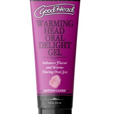 Head Oral Delight Gel Cotton Candy flavor warming oral gel by Doc Johnson 4 fl oz