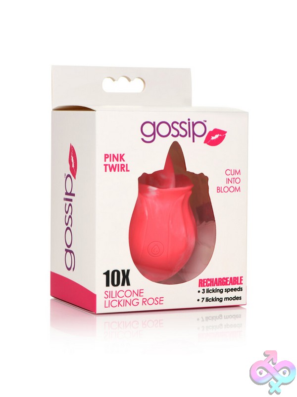 Discreet-Toys-Gossip-Licking-Rose-10-Function-Rechargeable-Silicone-Pink-Twirl-Nu-Cn-04-0760-50 Gossip Licking Rose 10 Function Rechargeable Pink Silicone Clit Stimulator By Curve Novelties