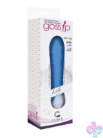 Gossip Lily small curved wand vibrator in azure blue silicone by Curve Novelties
