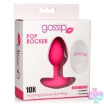 Gossip Pop Rocker 10x Vibrating Silicone Plug - Magenta - Image 3