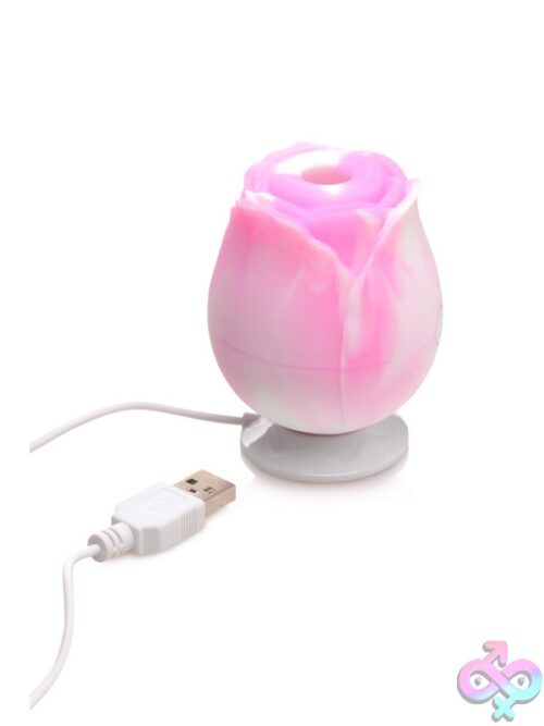 Rose 10X Silicone Suction Clit Stimulator Swirl - Image 3