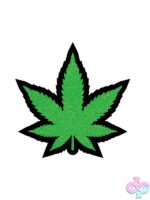Green Glitter Leaf Enamel Lapel Pin - Image 2
