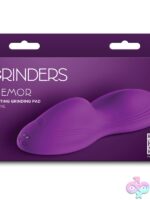 Grinders Tremor flat vibrating pad in purple dual-density silicone by Ns Novelties