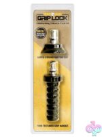 Grip Lock dual silicone base kit with suction cup and handle in black by Boneyard Toys