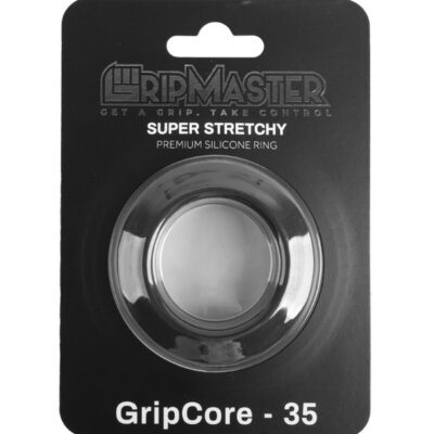 GripMaster GripCore 35mm body-safe silicone cock ring in black by GripMaster