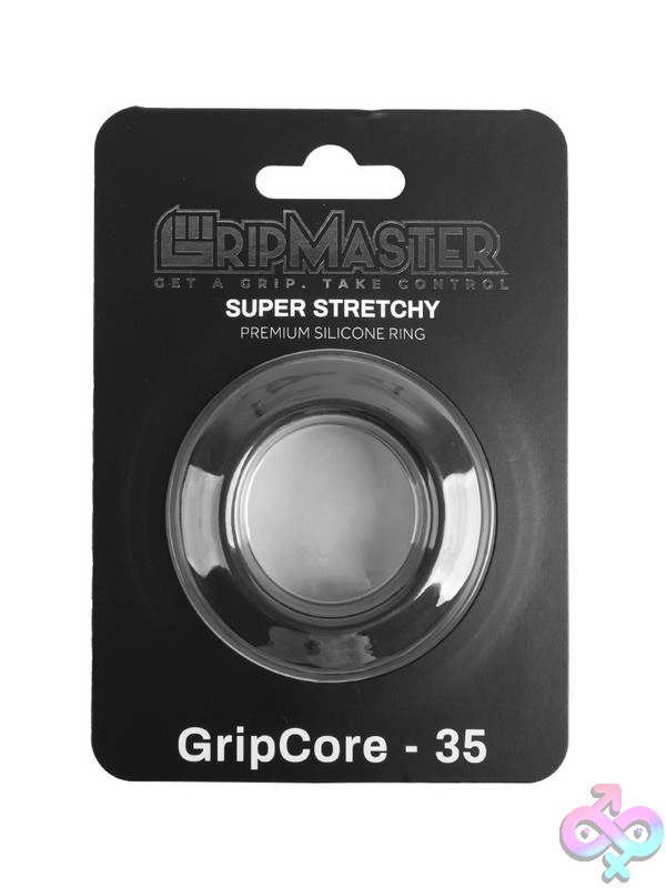 Discreet-Toys-Gripmaster-Gripcore-35Mm-Black-Nu-Gm-1005 Gripmaster Gripcore 35Mm Body-Safe Silicone Cock Ring In Black By Gripmaster