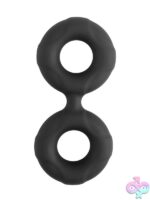 GripMaster GripDuo Silicone Cock Ring – Black - Image 2