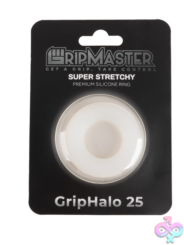 Discreet-Toys-Gripmaster-Griphalo-25Mm-Translucent-Nu-Gm-1034 Gripmaster Griphalo 25Mm Translucent White Donut Cock Ring By Gripmaster