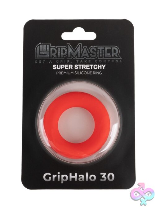 Gripmaster Griphalo 30Mm Silicone Donut Cock Ring In Black, Blue, And Red
