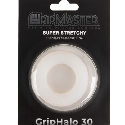 GripHalo 30mm translucent white donut cock ring by Gripmaster