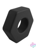 GripHex Silicone Cock Ring – Black - Image 3