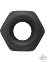 GripMaster GripNutt Silicone Cock Ring – Black - Image 2