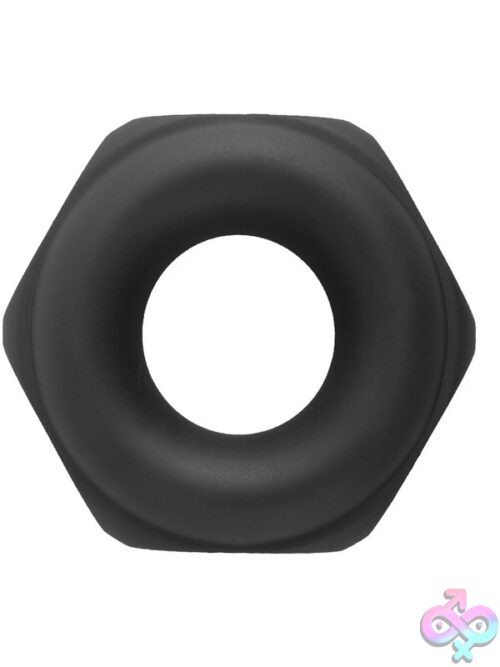 Gripmaster Gripnutt Silicone Cock Ring – Black - Image 2