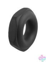 GripMaster GripNutt Silicone Cock Ring – Black - Image 3