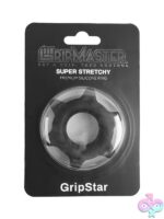 GripStar flexible black silicone cock ring by Gripmaster