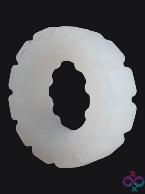 Gripmaster Griptraxx Translucent Silicone Cock Ring - Image 3