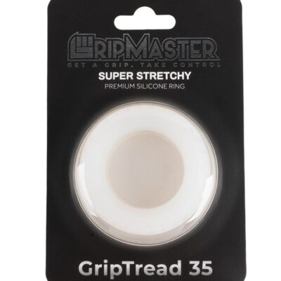 Translucent 35mm GripTread silicone cock ring by Gripmaster