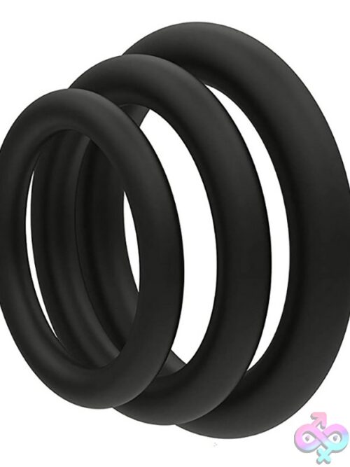Gripmaster Griptrio Cock Ring Set – Black - Image 3