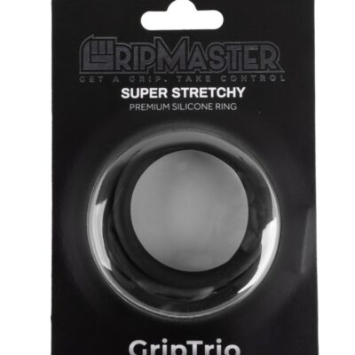 GripMaster GripTrio three-ring set in black for couples