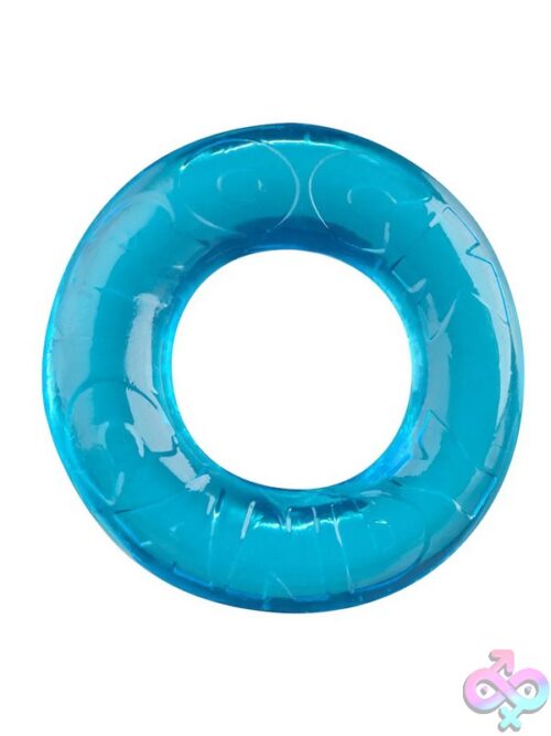 Gummy Ring Blue – Super-Stretch Cock Ring (2-Pack) - Image 2
