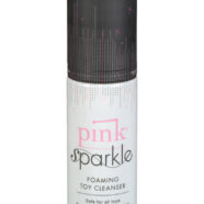 Gun Oil Pink Lubricant Sex Toys - Pink Sparkle Foaming Toy Cleaner - 1.7 Oz.