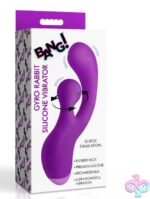 Gyro Rabbit Silicone Vibrator - Purple