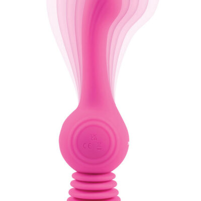 Gyro Vibe pink rechargeable waterproof silicone vibrator by Evolved Novelties