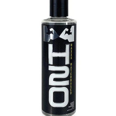 H2o Maxxx water based lubricant gel by B. Cummings clear bottle with dispenser cap