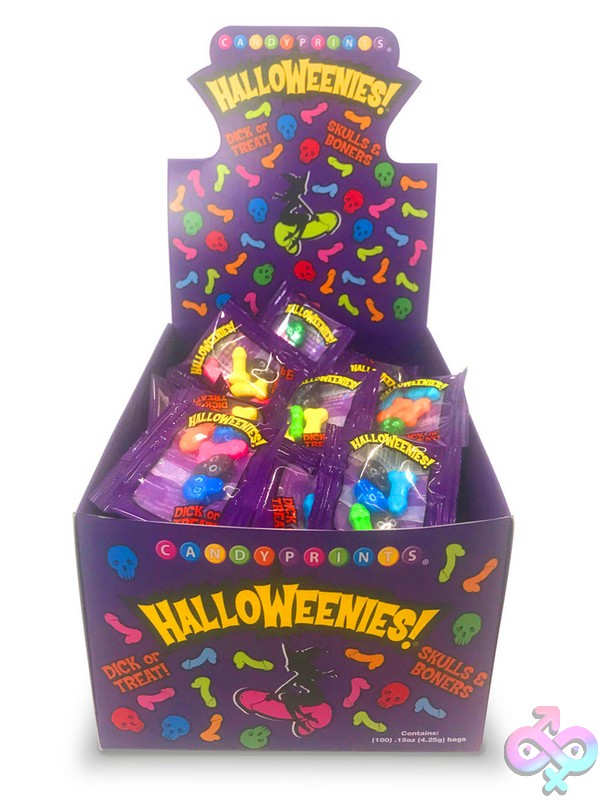 Discreet-Toys-Halloweenies-100Pk-Display-Nu-Lgcp-944 Halloweenies 100-Piece Naughty Novelty Candy Pop Counter Display In Multi-Color By Little Genie
