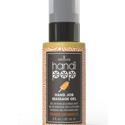 Handipop Edible Massage Gel Orange Creamsicle 2 oz bottle gold by Sensuva