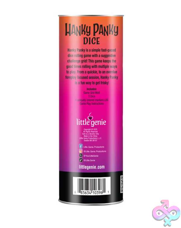 Discreet-Toys-Hanky-Panky-Dice-Game-Game-For-Couples-Lg-Bg131 Hanky Panky Dice Game - Game For Couples - Image 1