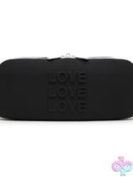Happy Rabbit Love Storage Zip Bag Medium – Black - Image 3