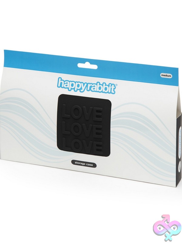 Discreet-Toys-Happy-Rabbit-Love-Storage-Zip-Bag-Medium-Black-Nu-Hr-73139 Medium Black Wipe-Clean Silicone Lockable Zip Storage Bag By Happy Rabbit