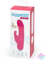Compact pink mini rabbit vibrator by Happy Rabbit shown against a clean background