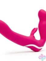 Happy Rabbit Strapless Strap-On Rabbit Vibe – Pink - Image 2
