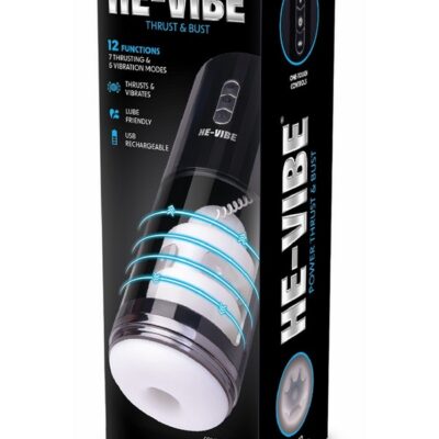 white tpe thrusting masturbator He-Vibe Thrust & Bust by He-Vibe