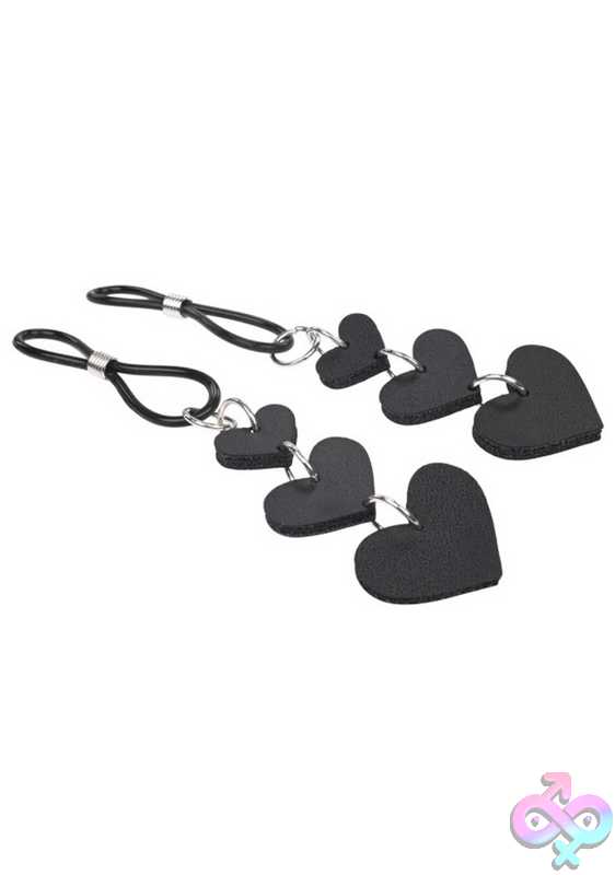 Discreet-Toys-Heart-Nipple-Ties-Black-Ss09857 Heart Nipple Ties - Black - Image 1