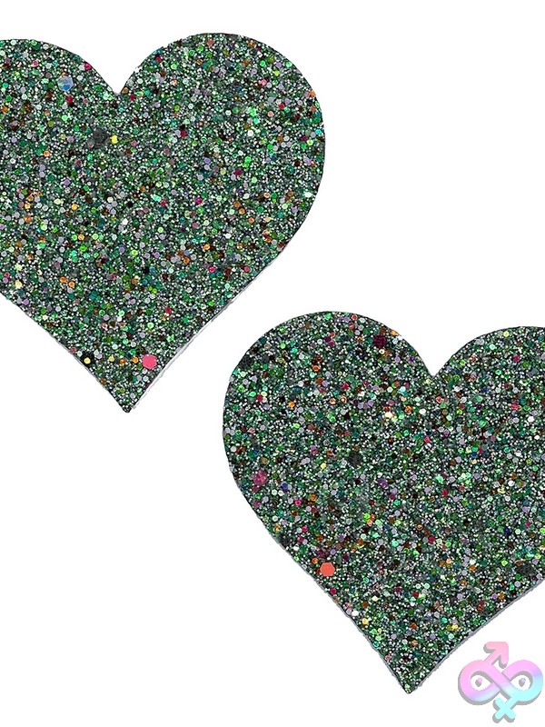 Discreet-Toys-Heart-Shape-Glow-In-The-Dark-Pasties-Glitter-O-S-Nu-Pop-133-Glt-Os Glow In The Dark Pasties Heart Shape Glitter By Popsi Lingerie